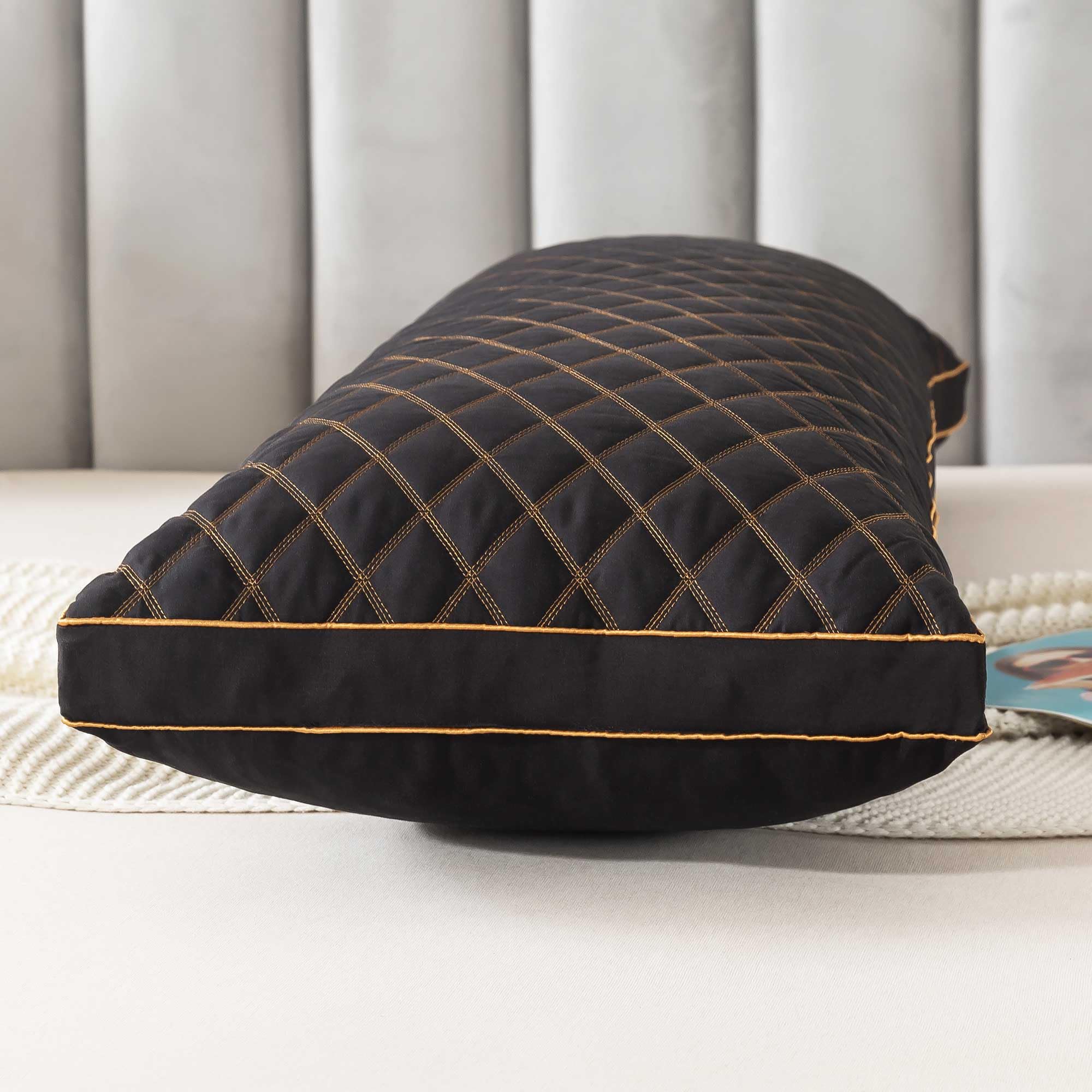 WhatsBedding gros plan de la housse matelassée pour toucher doux