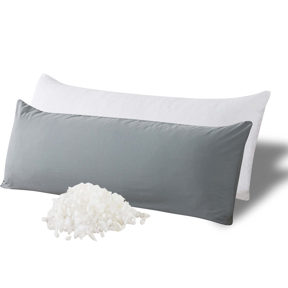 WhatsBedding oreiller corps face avant montrant forme longue et maintien