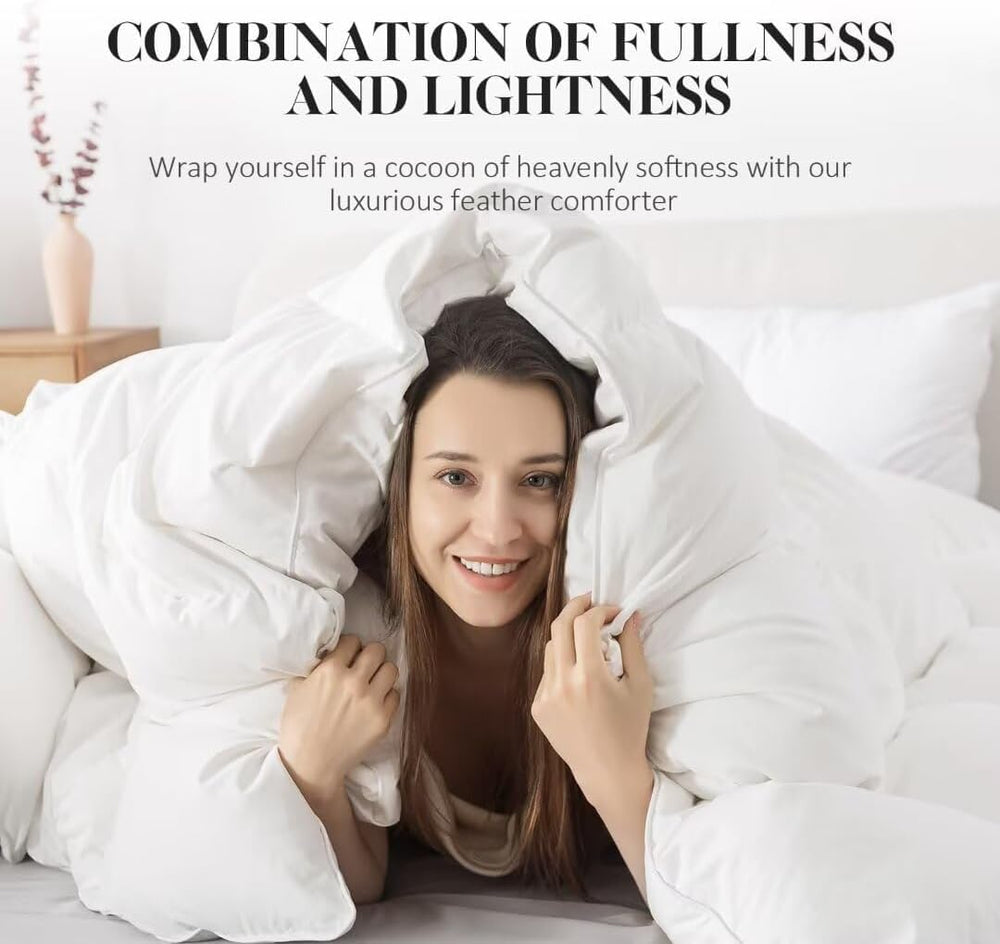 WhatsBedding texture de la housse down‑proof respirante et douce