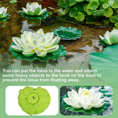 WhistenFla fleurs flottant sur un bassin, effet décoratif immédiat et élégant