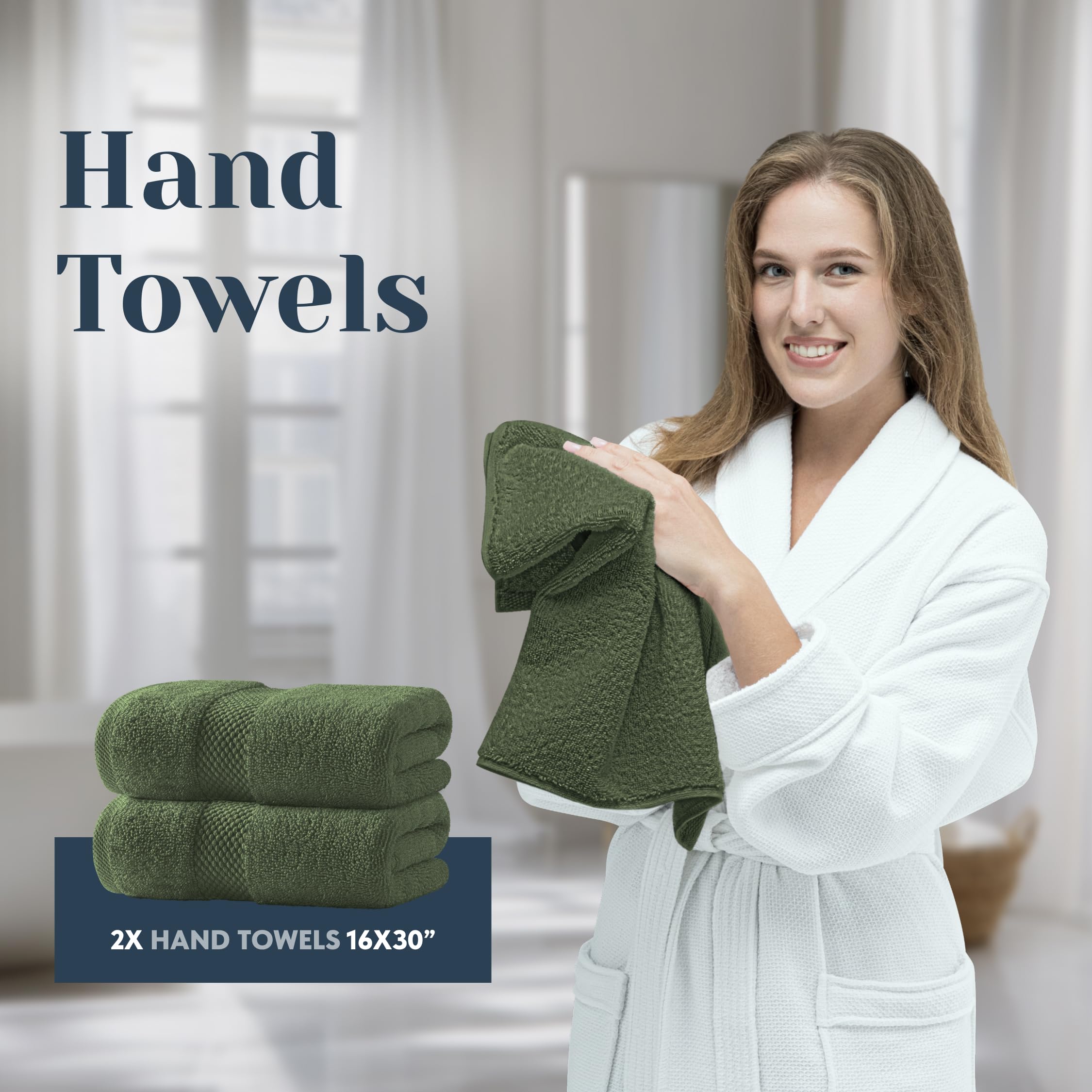 White Classic détail des bords à double couture garantissant résistance au lavage