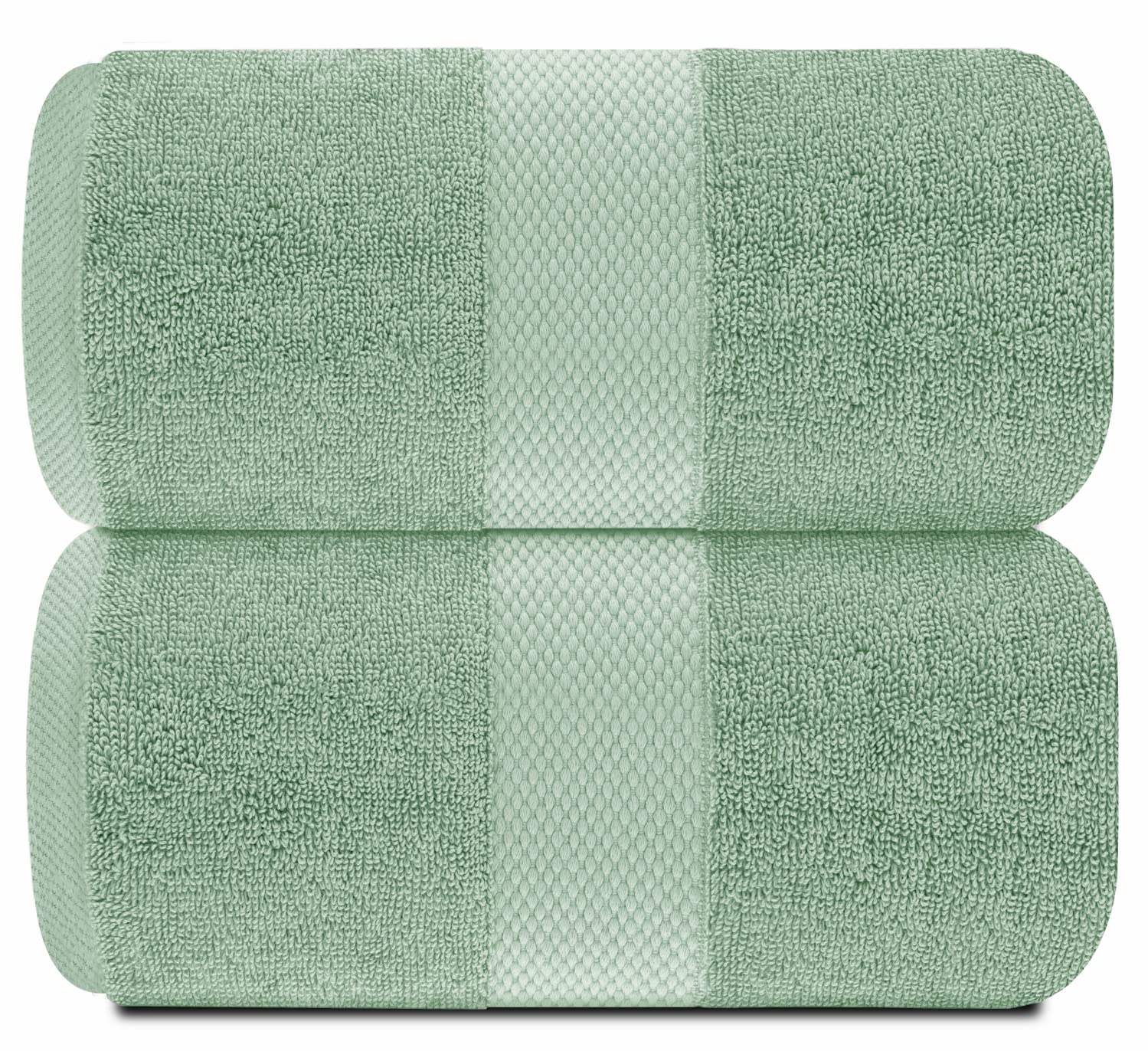 White Classic gros plan matière montrant la douceur et densité 650GSM