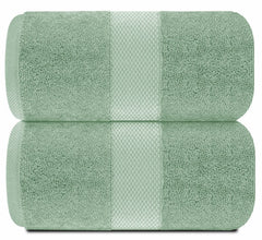 White Classic gros plan matière montrant la douceur et densité 650GSM