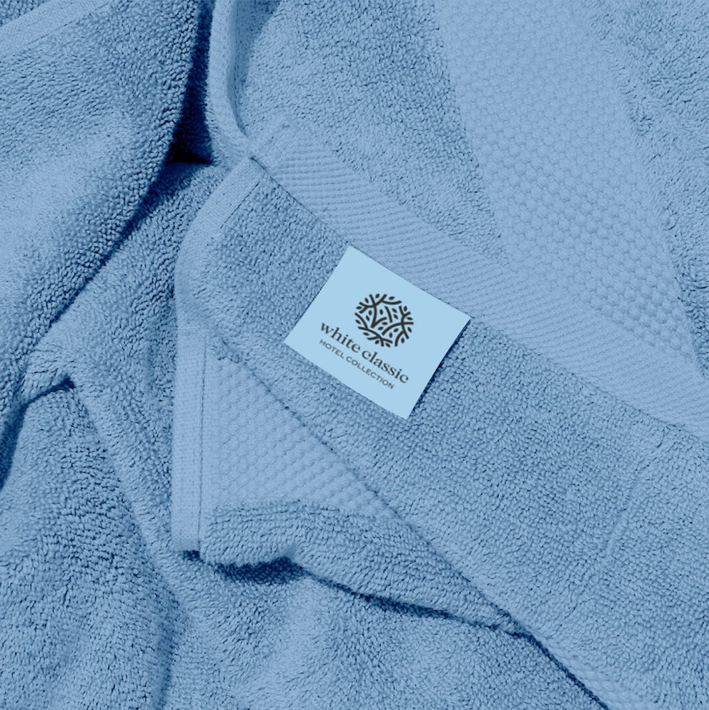 White Classic détail de l'ourlet avec double couture renforcée, robustesse