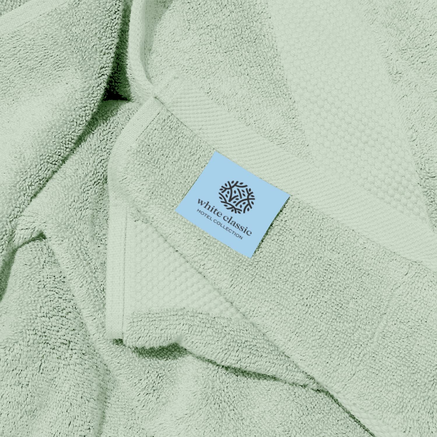 White Classic plis et texture illustrant absorption et toucher moelleux