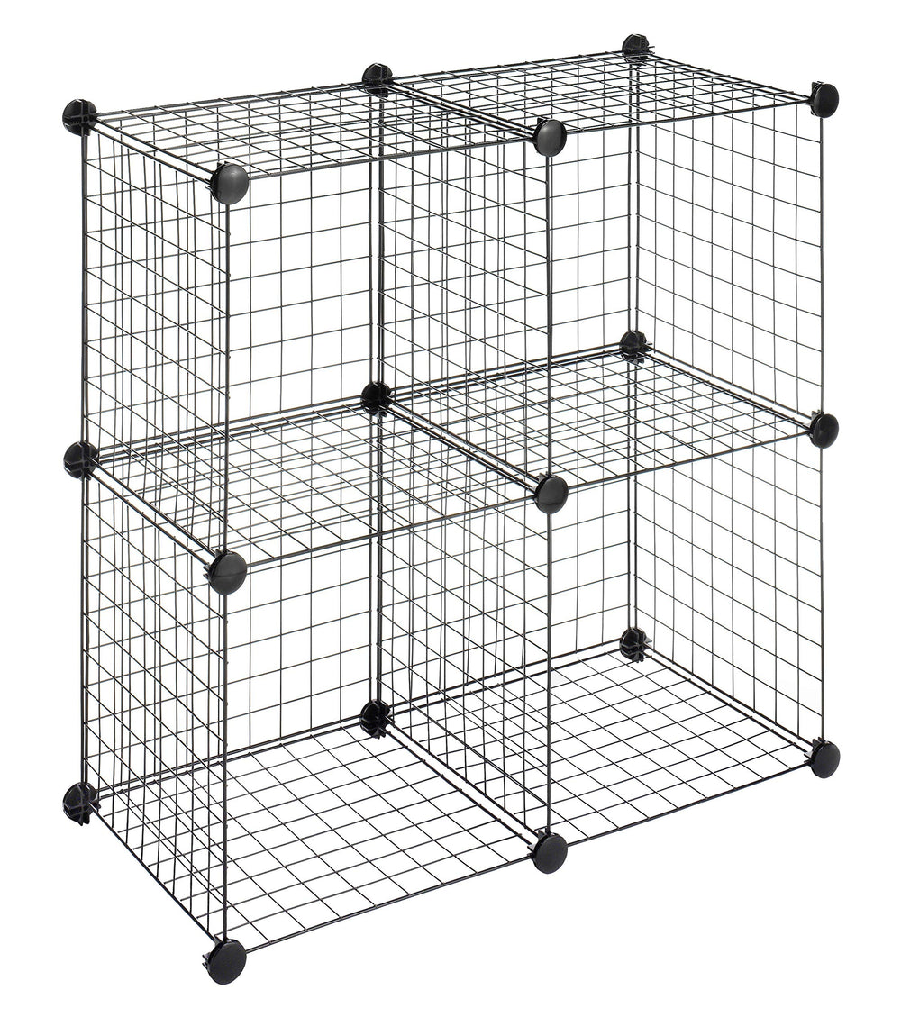 Whitmor cube face avant emballé montrant rangement compact