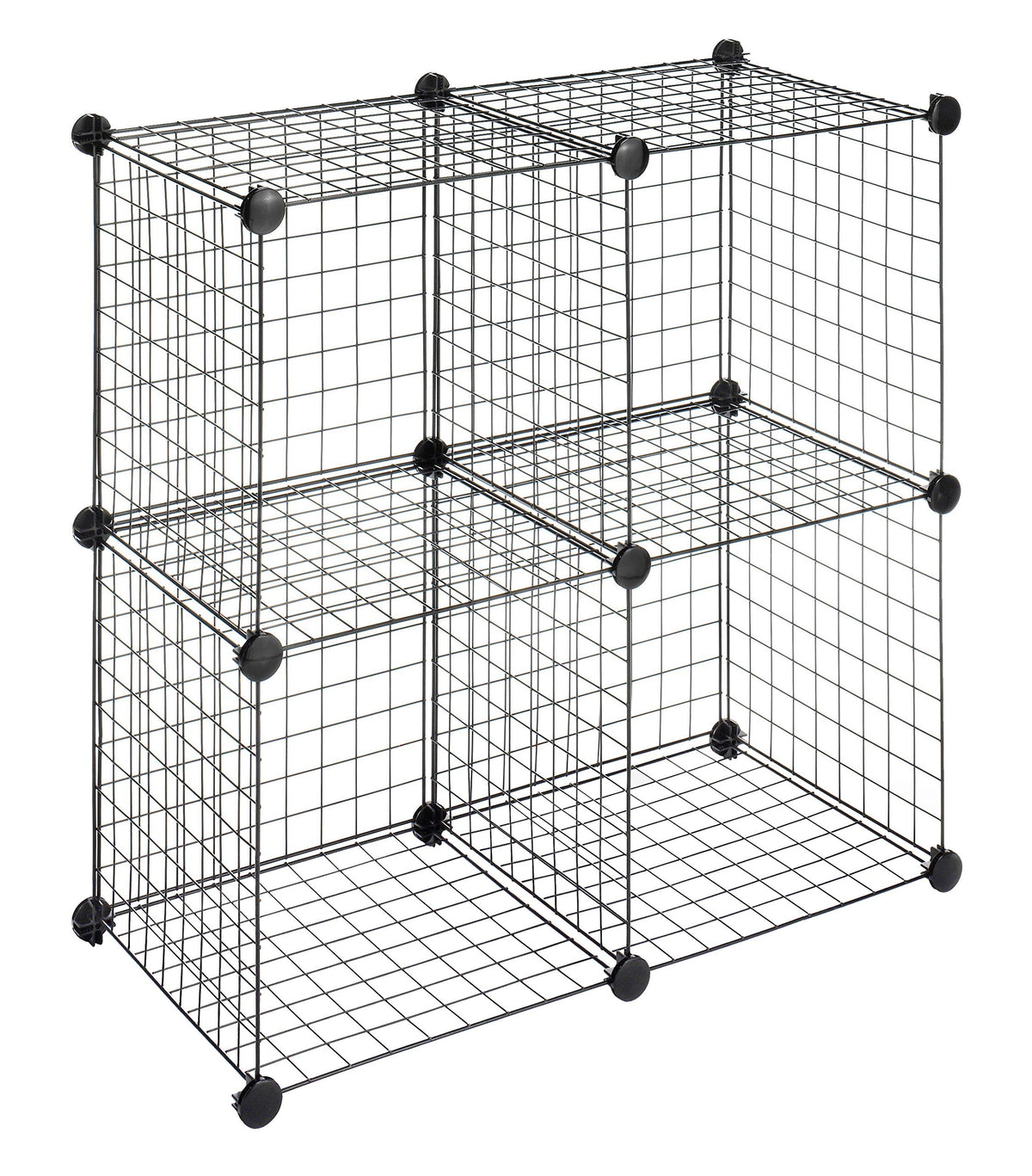 Whitmor cube face avant emballé montrant rangement compact