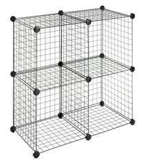 Whitmor cube face avant emballé montrant rangement compact