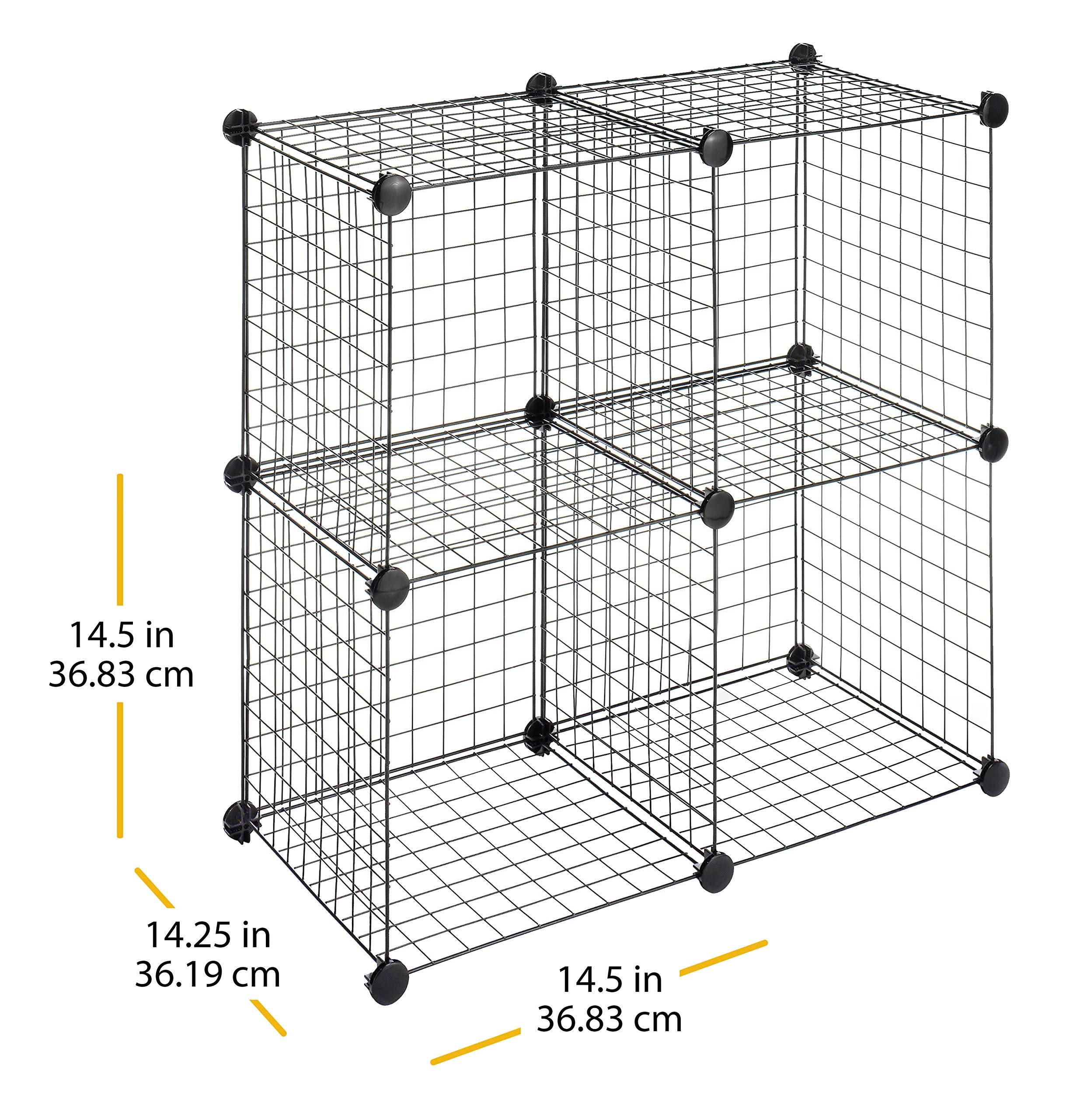 Whitmor comparaison taille avec règle démontrant dimensions