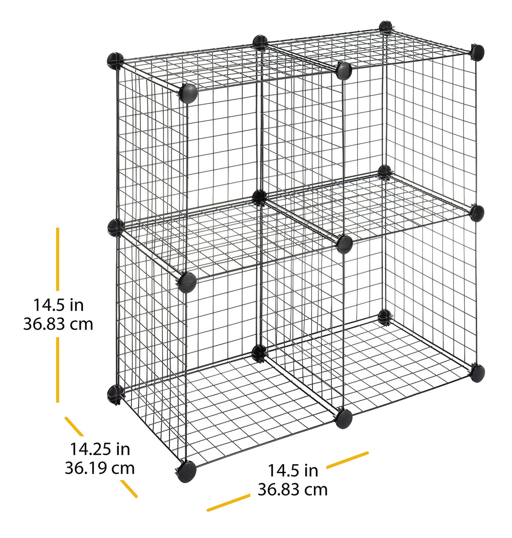 Whitmor comparaison taille avec règle démontrant dimensions
