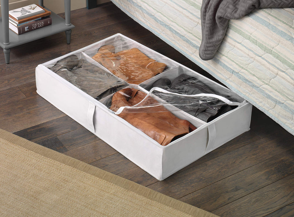 Whitmor housse avec dessus transparent facilitant l'identification rapide des bottes