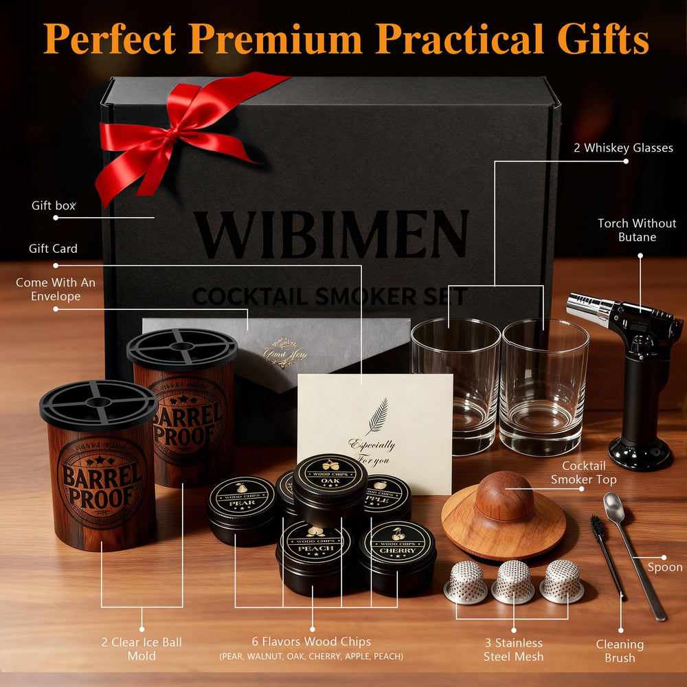WIBIMEN sphère de glace claire fond lente pour préserver le goût du whisky