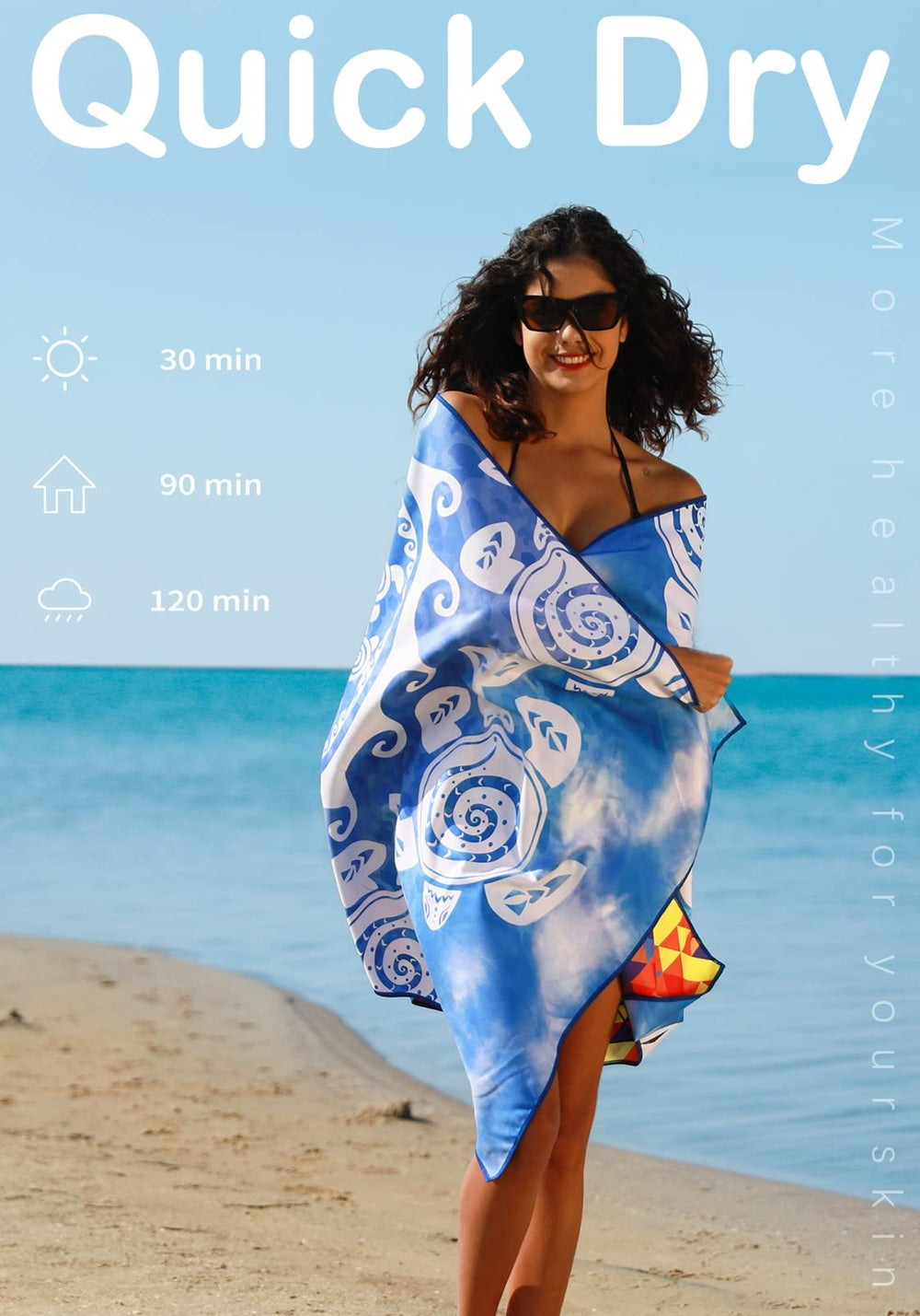 Widdonen double face motif coloré esthétique et polyvalente