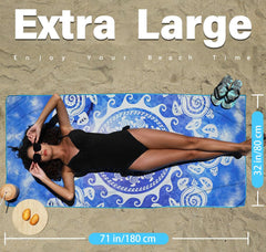 Widdonen en usage plage posé sur le sable facile à nettoyer