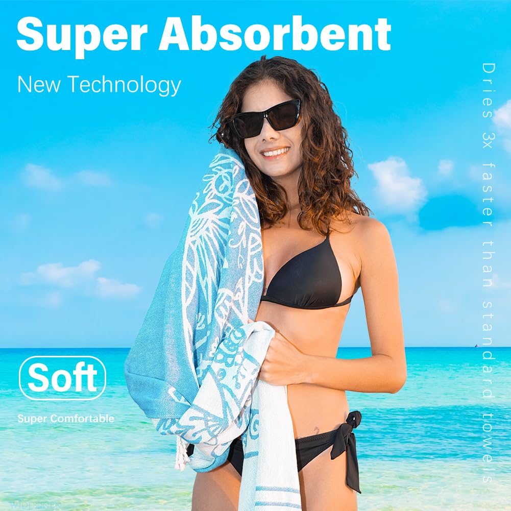 Widdonen serviette pliée dans sac illustrant transport facile pour voyage