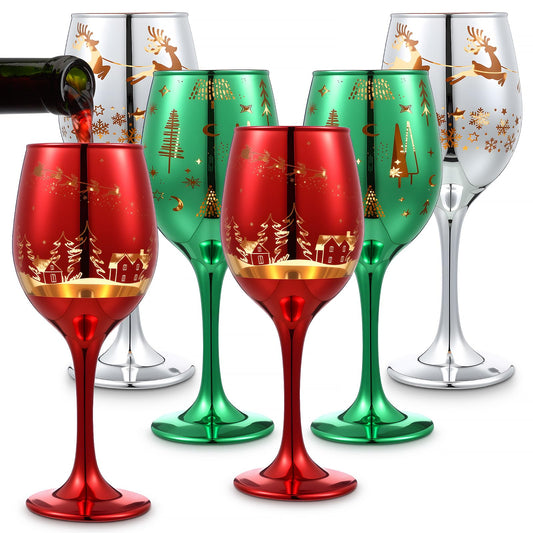 Widecook ensemble devant montrant les six verres colorés, idéal pour fête