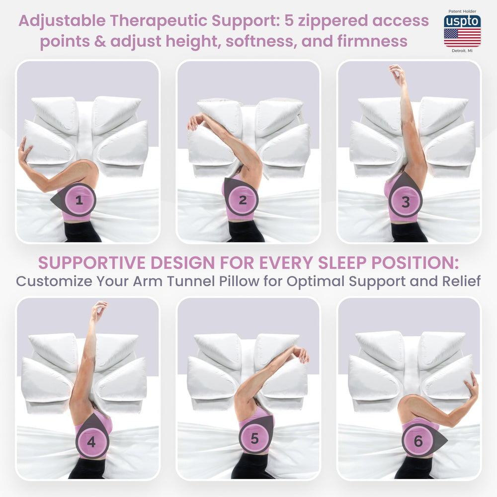 Wife Pillow détail du garnissage réglable pour ajuster hauteur et fermeté