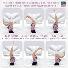 Wife Pillow détail du garnissage réglable pour ajuster hauteur et fermeté