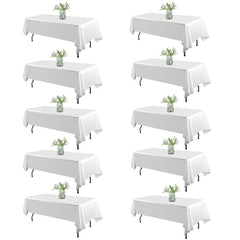 WIGENIUS nappe rectangulaire blanche vue avant présentant un rendu propre