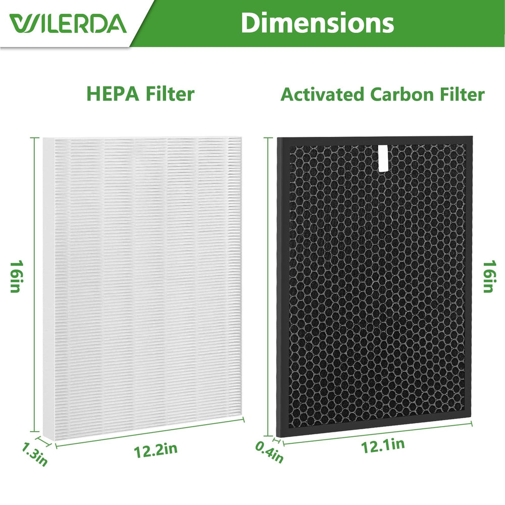 WILERDA préfiltre amélioré avant et après utilisation, protection prolongée