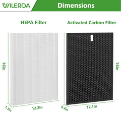 WILERDA préfiltre amélioré avant et après utilisation, protection prolongée