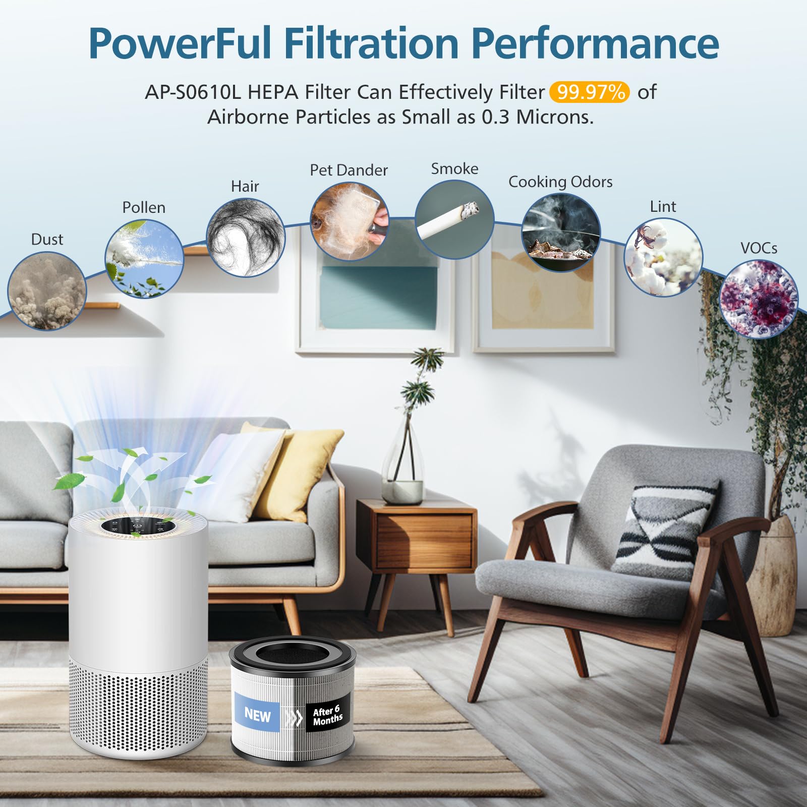 WILERDA installation du filtre dans un purificateur MOOKA, facilite le remplacement rapide