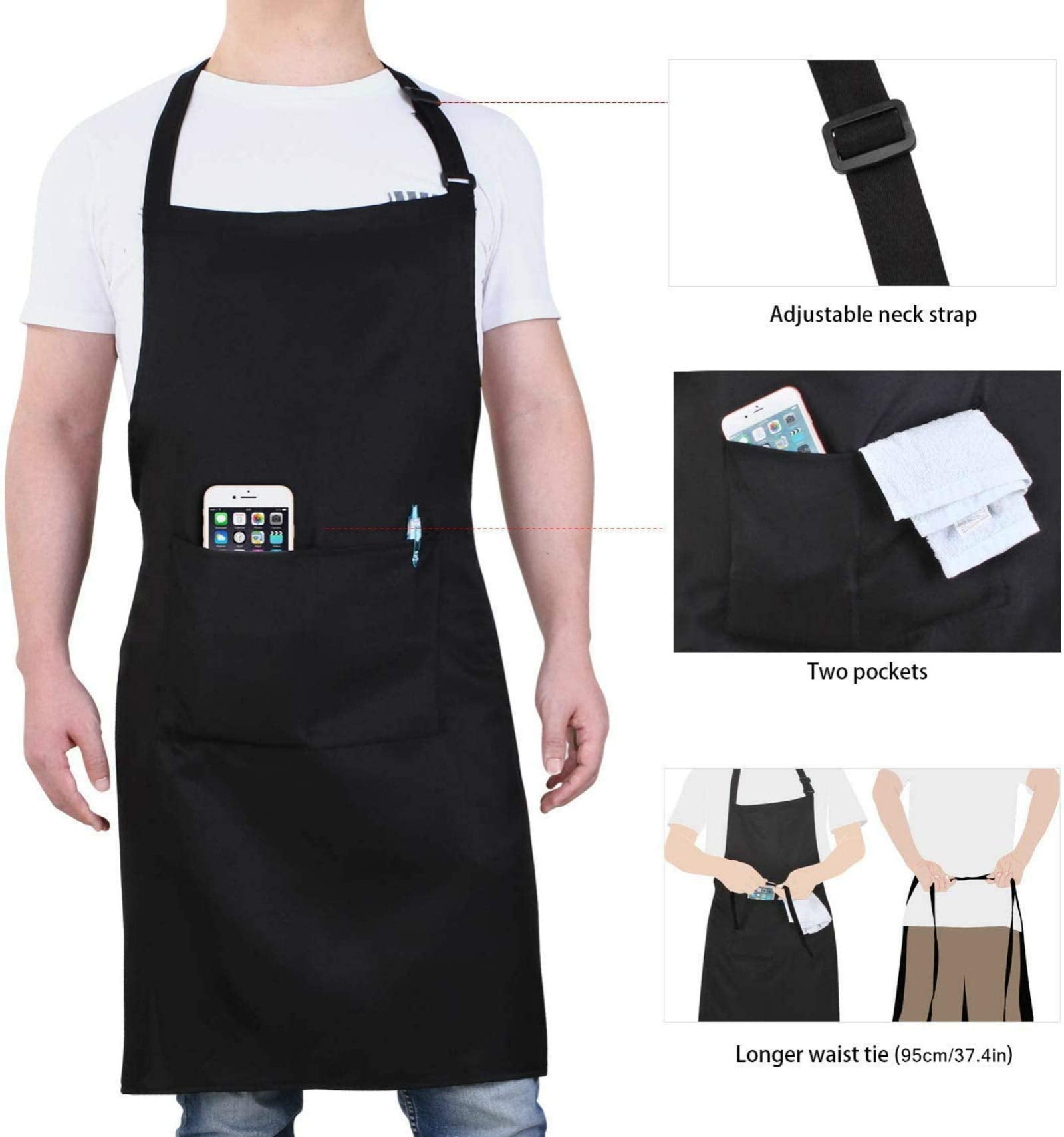 Will Well tablier porté par une personne en cuisine illustrant confort