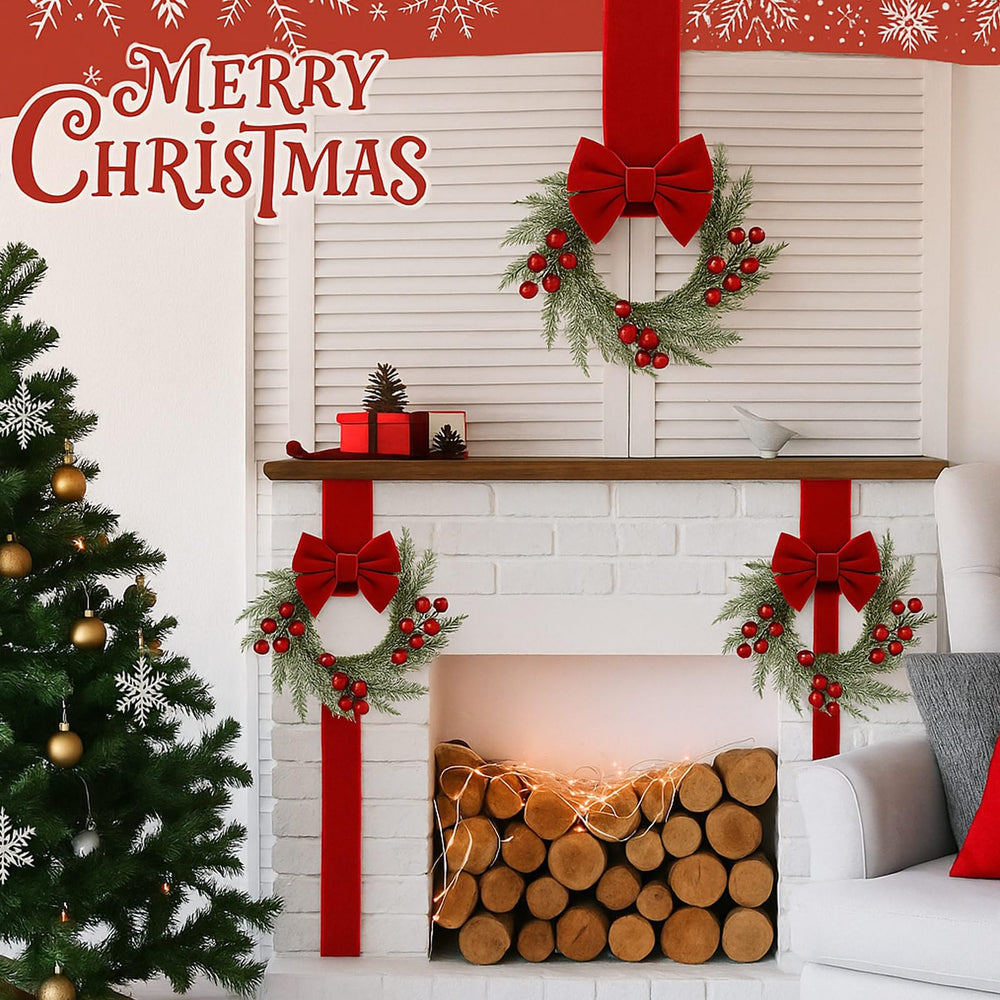WILLBOND couronnes en scène sur table de Noël apporte ambiance conviviale