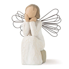 Willow Tree face et posture montrant compassion et présence