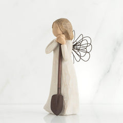 Willow Tree pelle en métal tenue par l’ange accent artisanal pratique