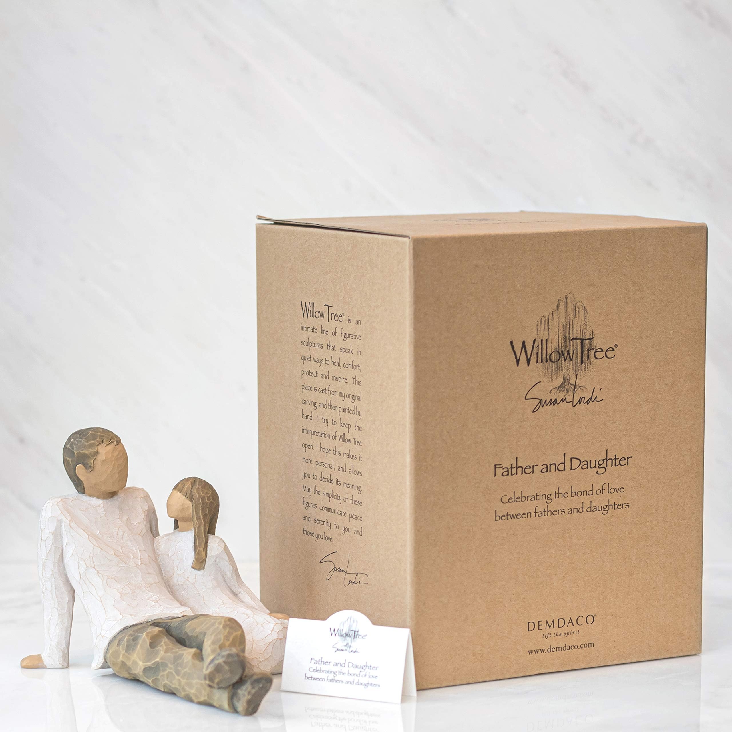 Willow Tree emballage et carte d'enclosure prêts à offrir, facilitent le cadeau signifiant
