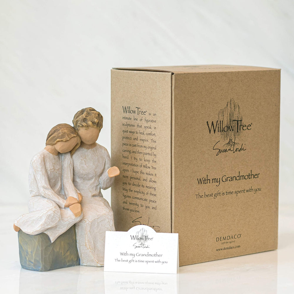 Willow Tree coffret et carte inclus montrant emballage cadeau
