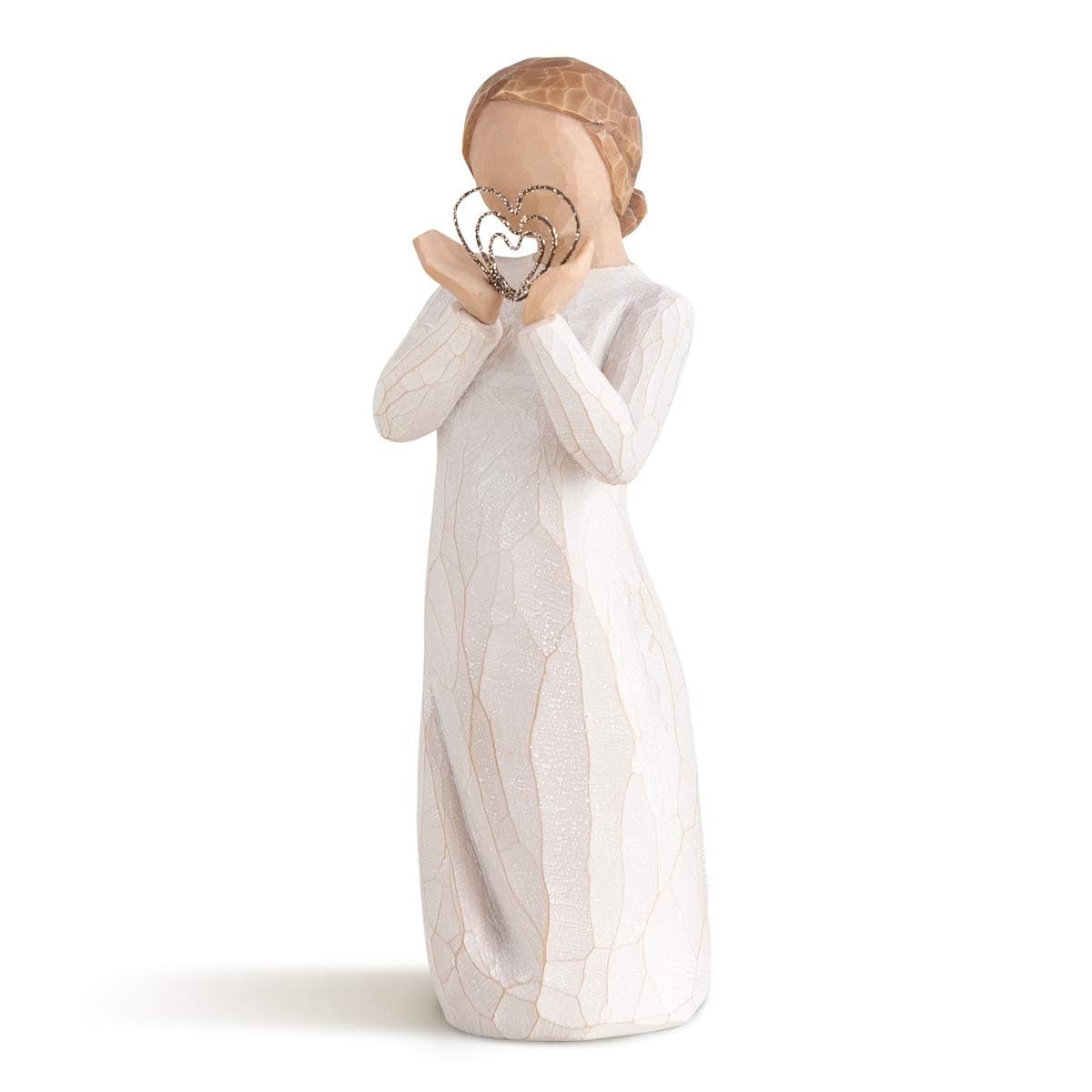 Willow Tree figurine face avant montrant tendresse et cadeau prêt