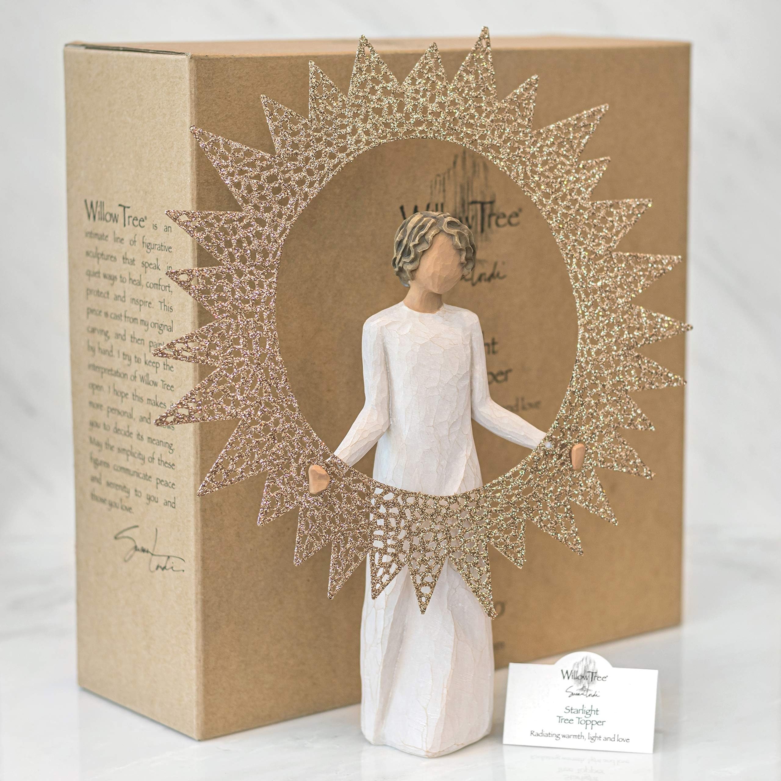 Willow Tree Starlight emballée dans son coffret prête à offrir avec carte sentimentale