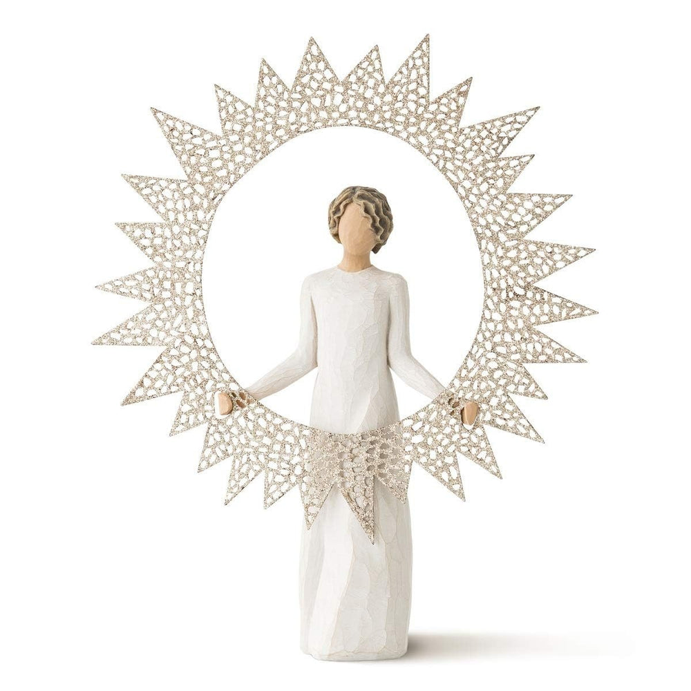 Willow Tree figurine Starlight vue de face montrant l'étole scintillante et l'élégance décorative