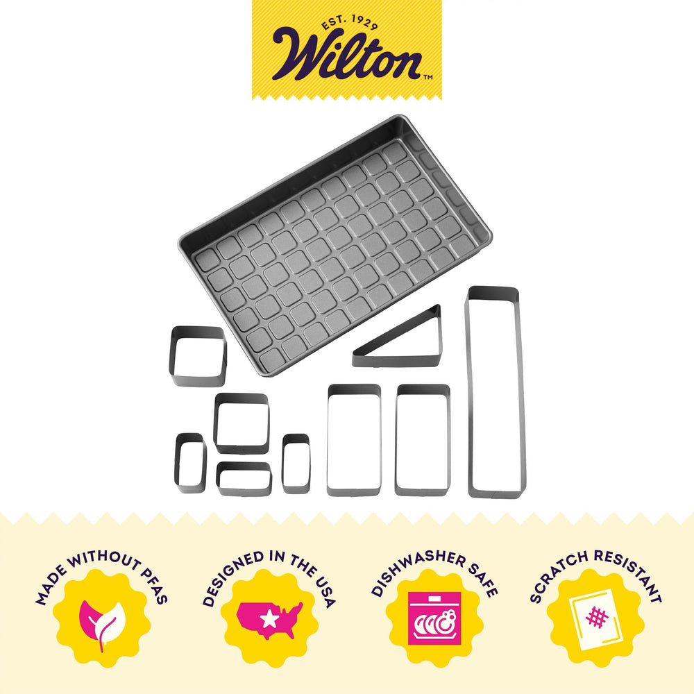 Wilton plateau au four supportant 450°F, cuisson uniforme et sans déformation