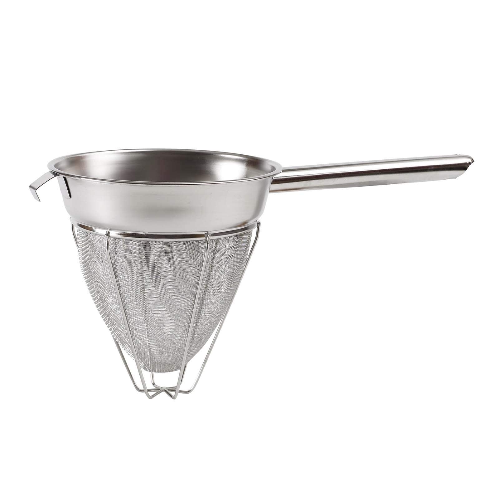 Winco passoire à bouillon CCB-8R vue de face montrant maillage extra-fin et solidité