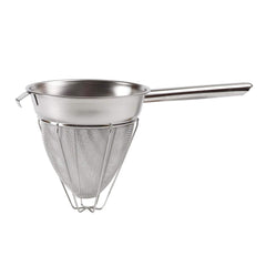 Winco passoire à bouillon CCB-8R vue de face montrant maillage extra-fin et solidité
