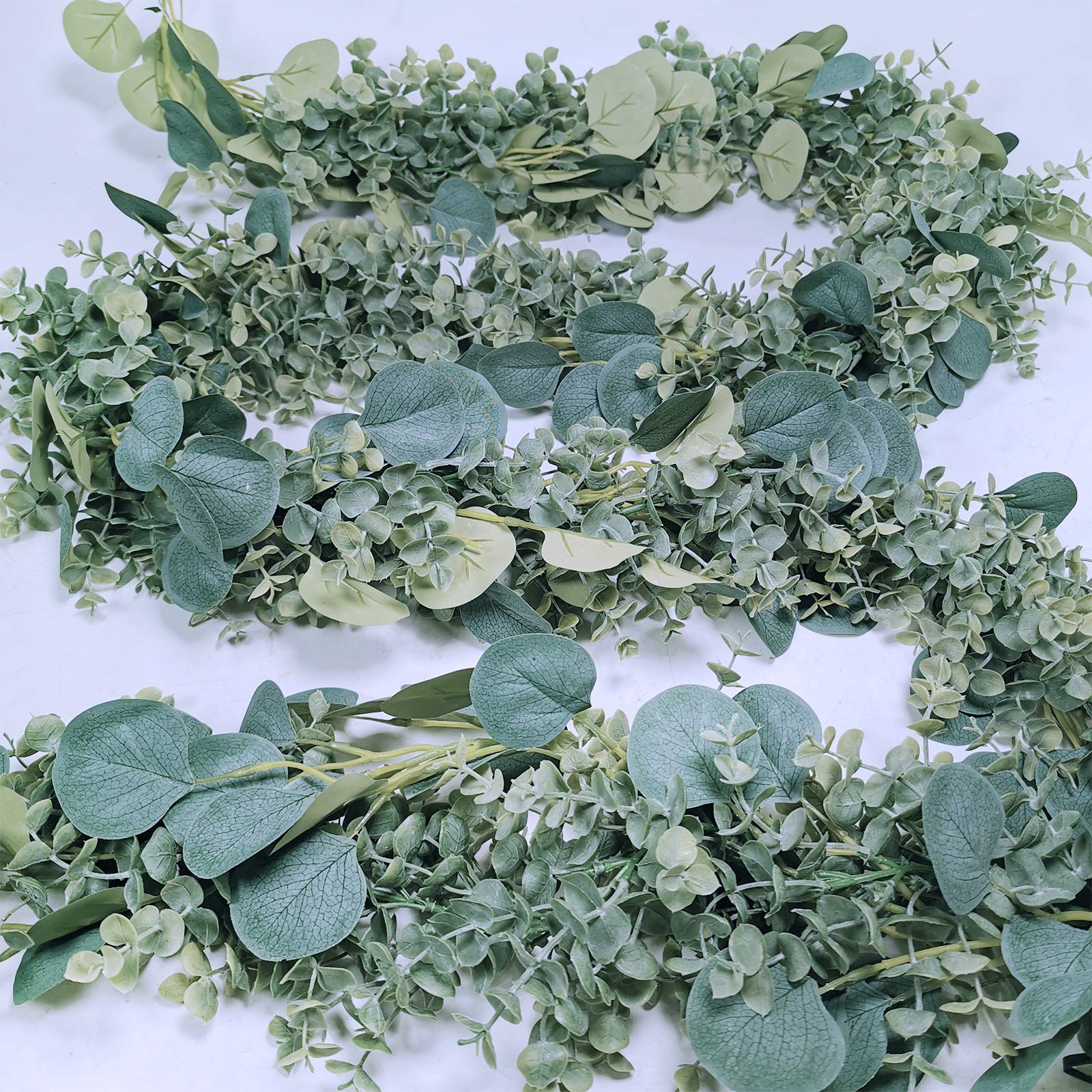 Winlyn gros plan feuilles eucalyptus réalistes pour décoration