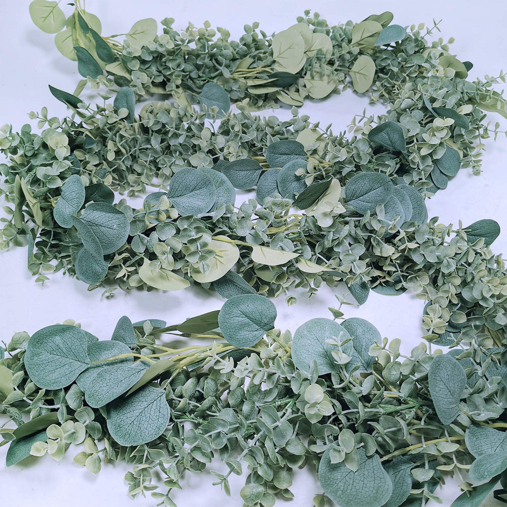 Winlyn gros plan feuilles eucalyptus réalistes pour décoration