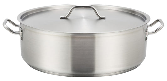 Winware Winco face avant montrant la grande surface plate et avantage de brunissage