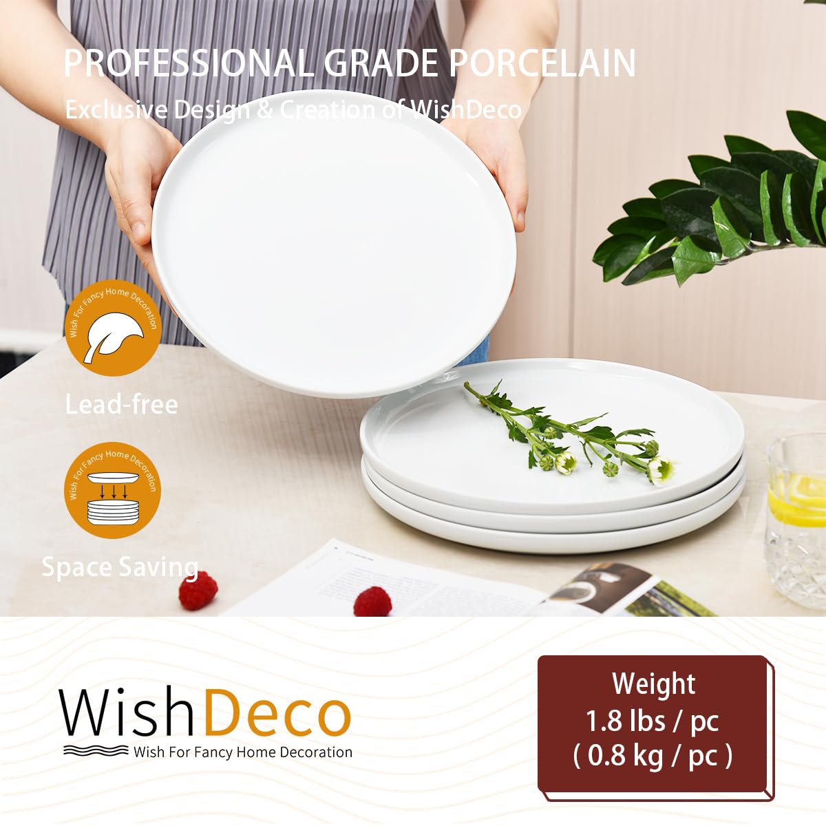 WishDeco assiette dressée présentation soignée et mise en valeur du plat