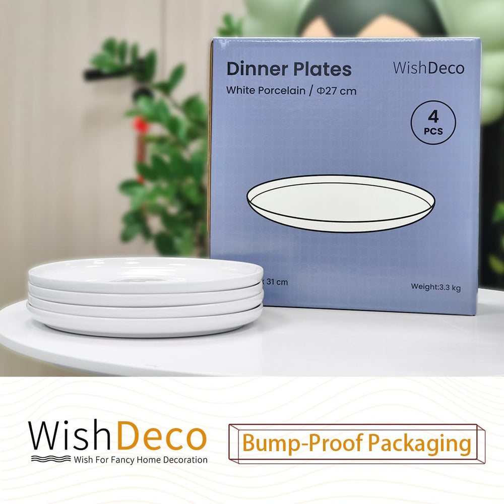 WishDeco assiette à l'échelle 27 cm pour comparaison de taille pratique