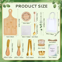 Wishfond serviette à carreaux avec tige d'eucalyptus pour une présentation charmante