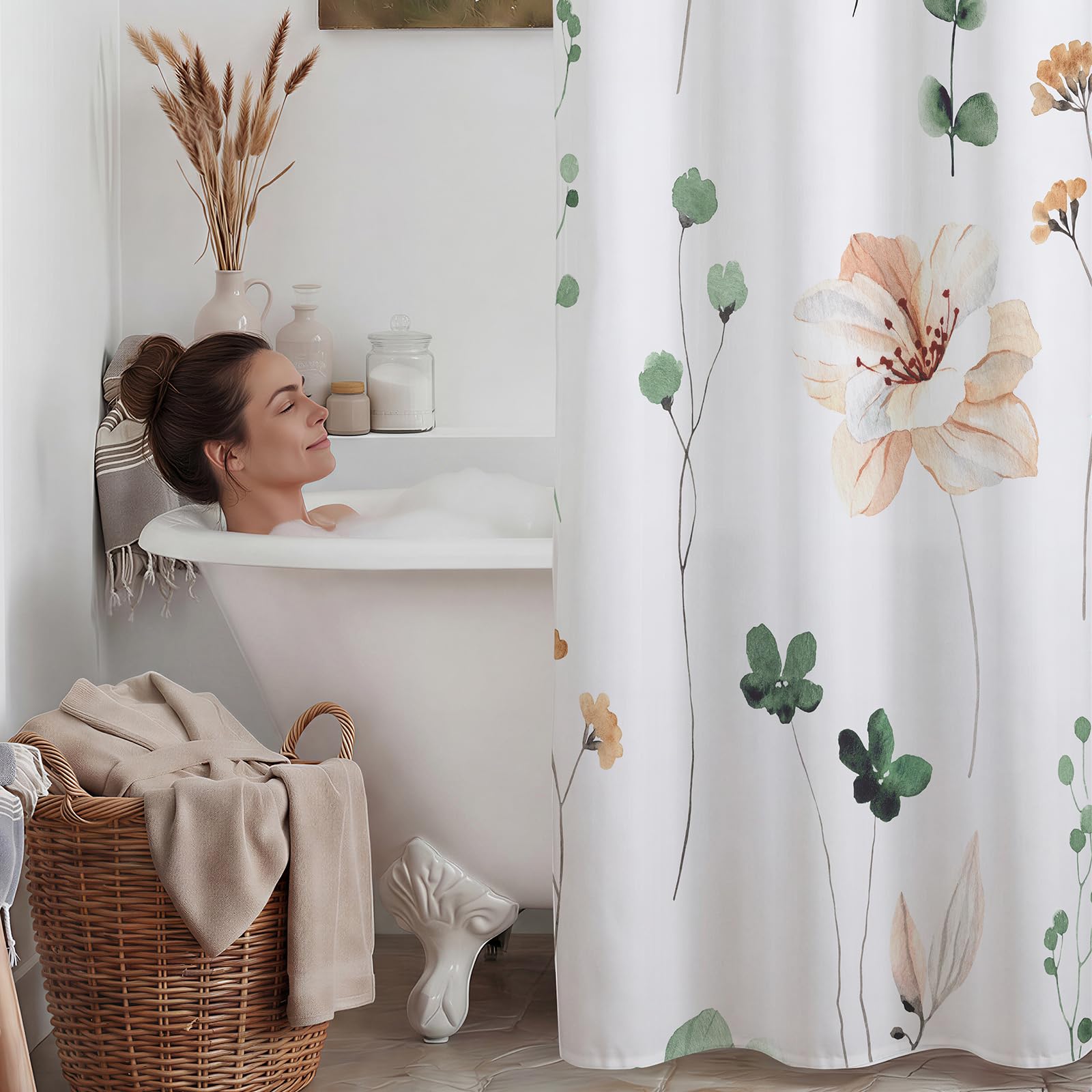 WITHLOC comparaison taille montrant dimensions 71x74 pouces pour baignoire