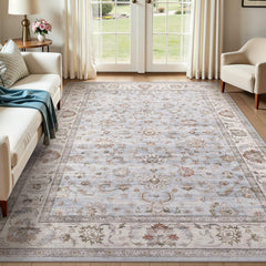 WITSHOCK vue de face du tapis montrant le motif et les couleurs apaisantes