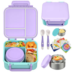 wiwens boîte bento devant montrant design coloré et compartiments pratiques