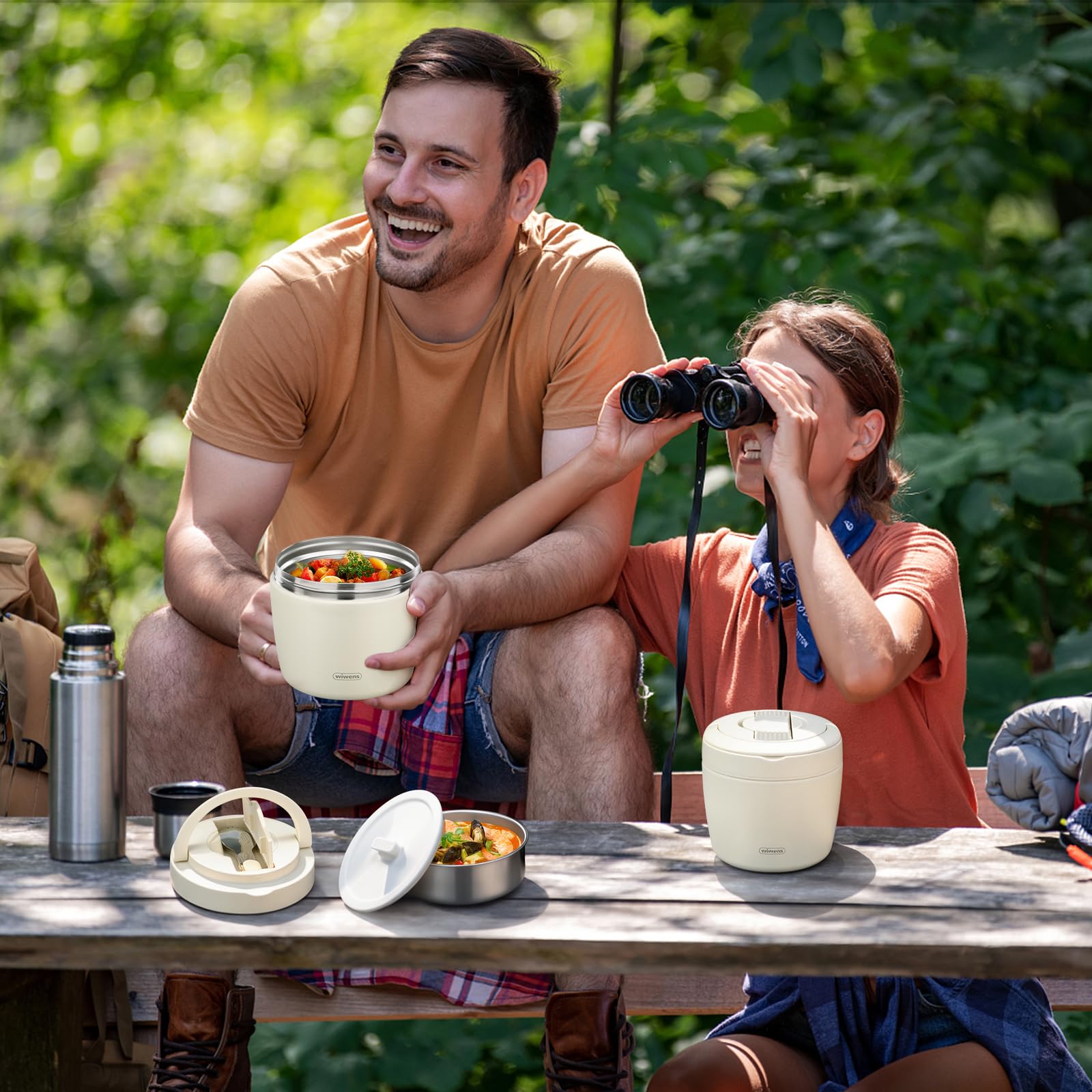 wiwens thermos comparaison taille illustrant capacité 32oz adaptée repas quotidiens
