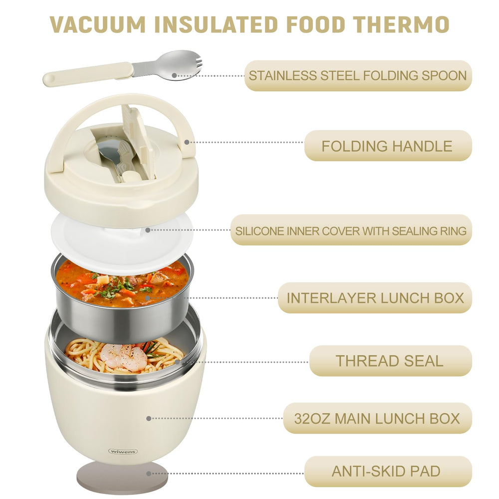 wiwens thermos gros plan bouche large montrant remplissage facile et nettoyage aisé