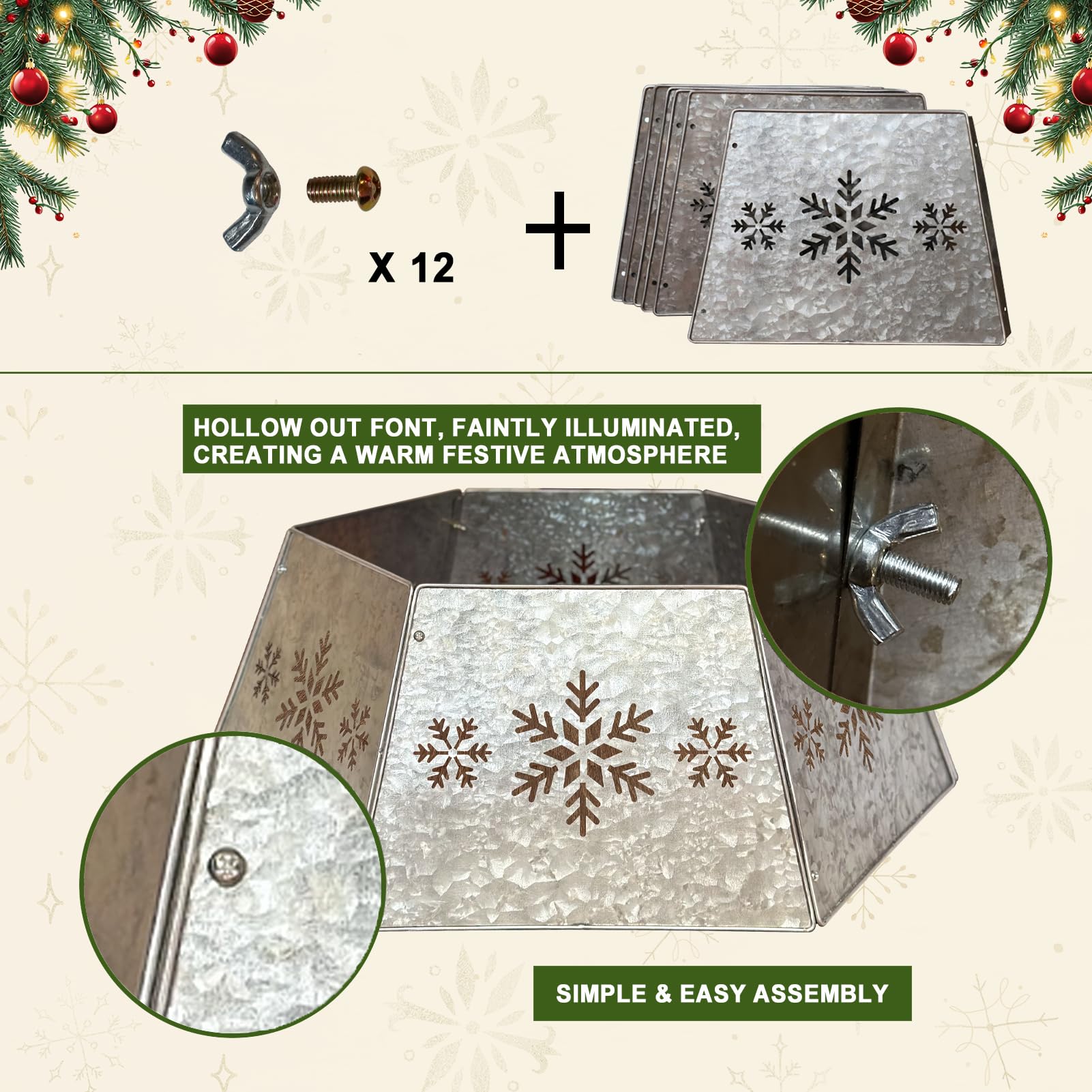WKHOMEDECO montage des panneaux avec broches, installation rapide et stable